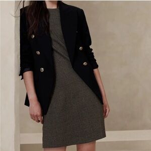 NEW Banana Republic 16 Plaid Flannel Shift Career Work Office Dress